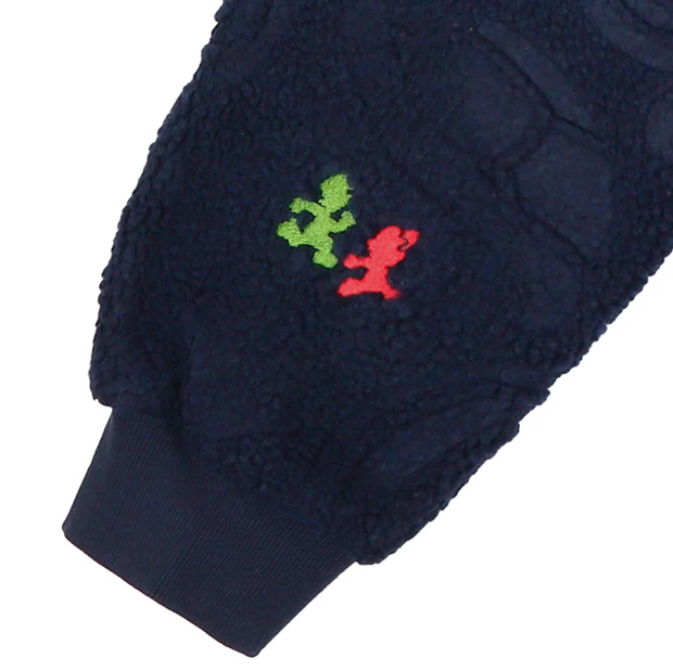 【訂貨】USJ Mario 任天堂世界 立體紋理 毛絨外套（深藍）