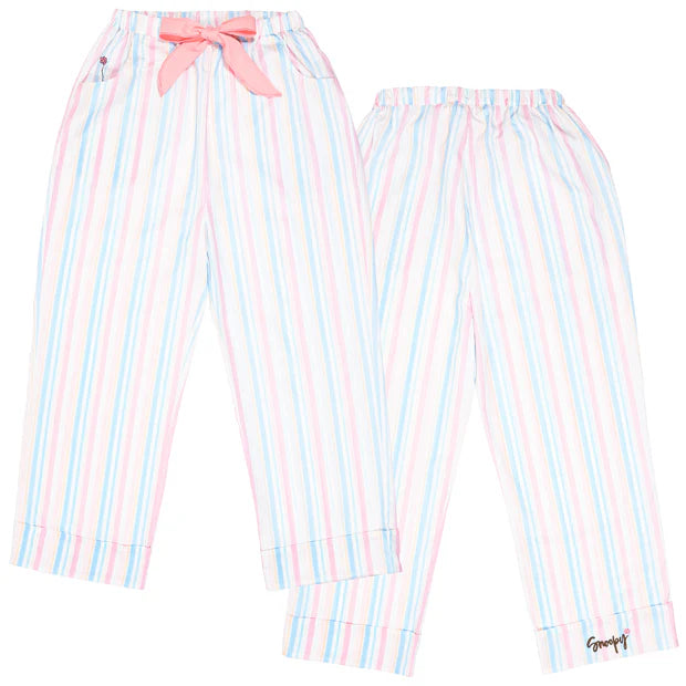 【訂貨】USJ Peanuts Snoopy & Woodstock 睡衣 家居服套裝 (花朵條紋)