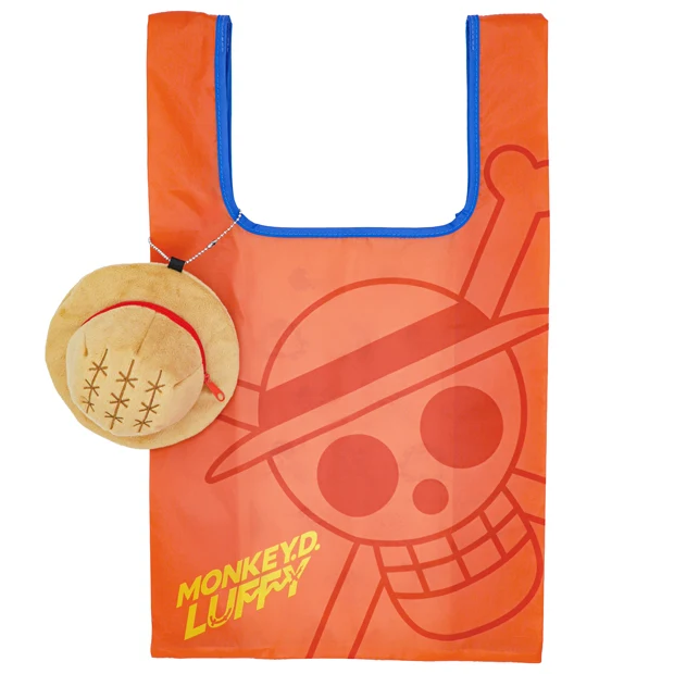 USJ ONE PIECE Premier Summer 2026 - Luffy Eco Bag with Straw Hat Storage Pouch Charm