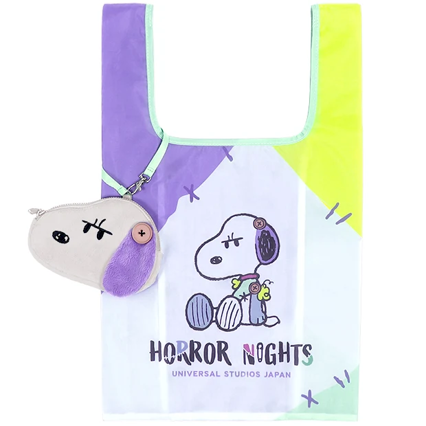 【訂貨】USJ Halloween Snoopy Horror Nights 2026 - 環保袋連Snoopy大頭收納包