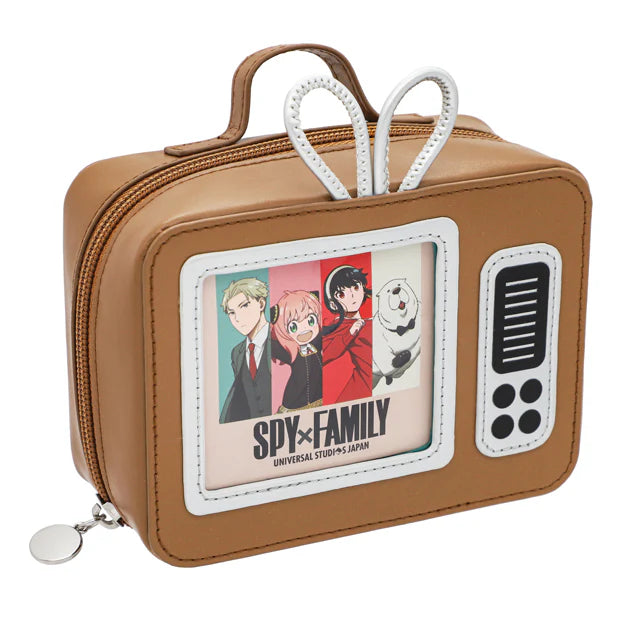 USJ SPYXFAMILY 2025 復古電視小袋 化妝袋 收納袋