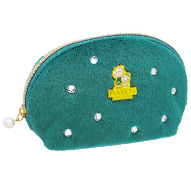 【訂貨】USJ PEANUTS Snowy Sparkles Snoopy 史努比聖誕系列 - 毛毛化妝袋 收納包