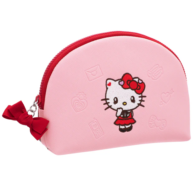 【訂貨】USJ Hello Kitty 紅色格仔 化妝袋