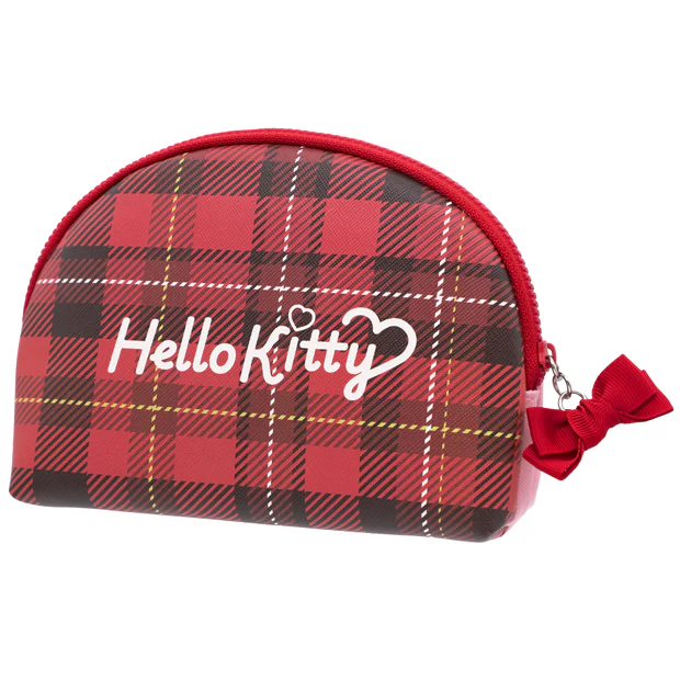 【訂貨】USJ Hello Kitty 紅色格仔 化妝袋