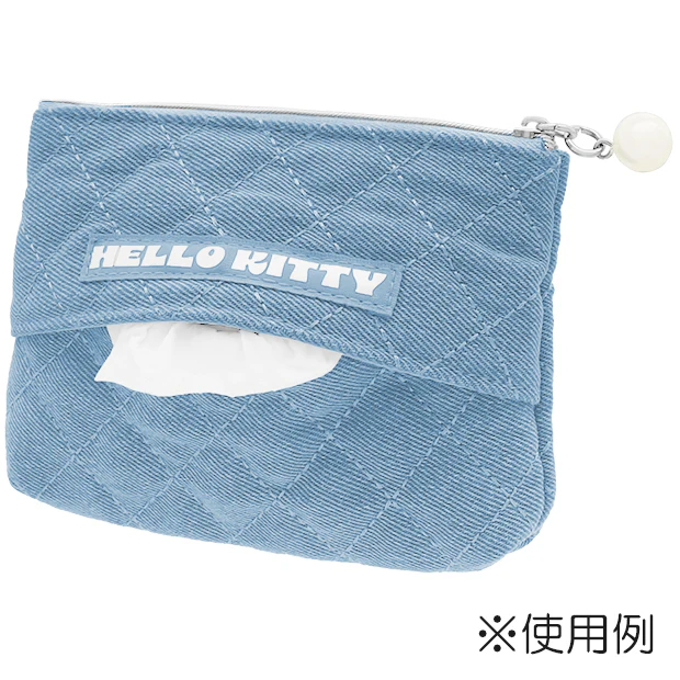 【訂貨】USJ Hello Kitty 牛仔系列 - 化妝袋 紙巾袋 小物收納包