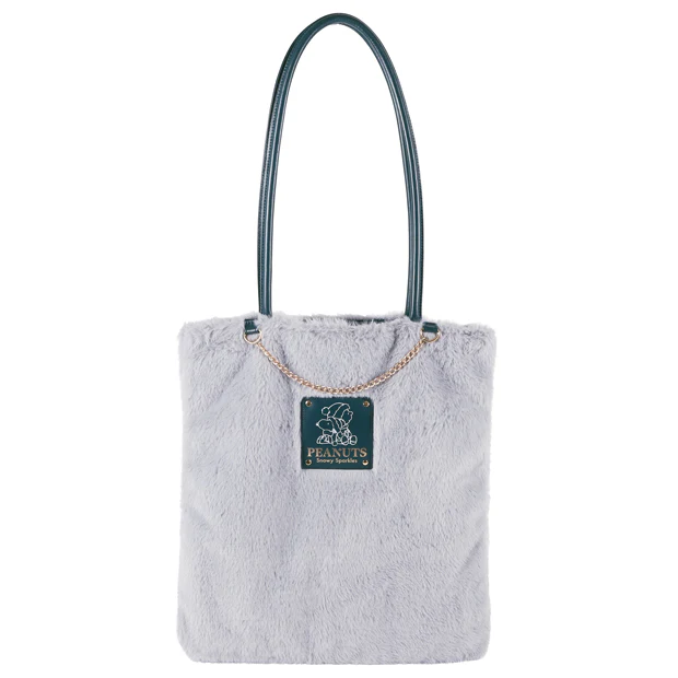 【訂貨】USJ PEANUTS Snowy Sparkles Snoopy 史努比聖誕系列 - 毛毛手挽袋 Tote Bag
