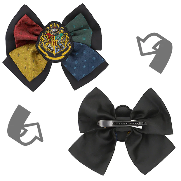 【訂貨】USJ 哈利波特 HOGWARTS - 2-Way 學院頭箍 蝴蝶結髮夾