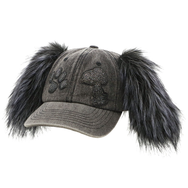 【訂貨】USJ Peanuts Snoopy 黑色有耳 Cap帽