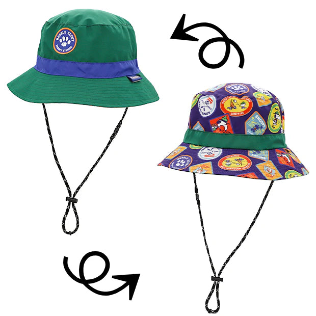 USJ Peanuts Snoopy Beagle Scout 露營童軍系列 - 雙面漁夫帽