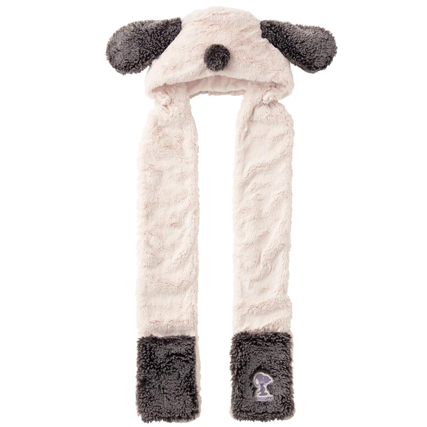 【訂貨】USJ Snoopy 毛毛頸巾 圍巾 連頭套 帽子