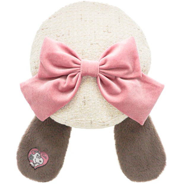【訂貨】USJ Peanuts Belle 粉紅蝴蝶 貝雷帽
