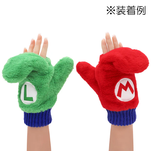 【訂貨】USJ Mario & Luiji 毛毛頸巾 / 手襪