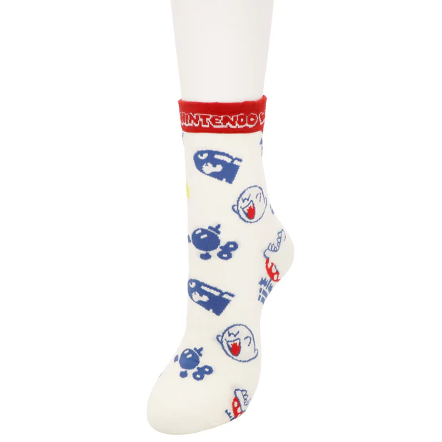 【訂貨】USJ Mario 敵人圖案 墨魚 泡泡魚 食人花 鬼鬼幽靈 成人襪子