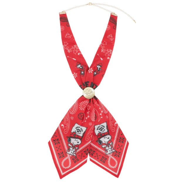 USJ Peanuts Snoopy Beagle Scout 露營童軍系列 - 紅色領帶項鍊頸鍊