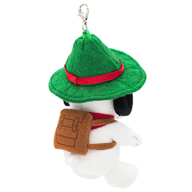 USJ Peanuts Snoopy Beagle Scout 露營童軍系列 - Snoopy 公仔連Woodstock金屬吊飾