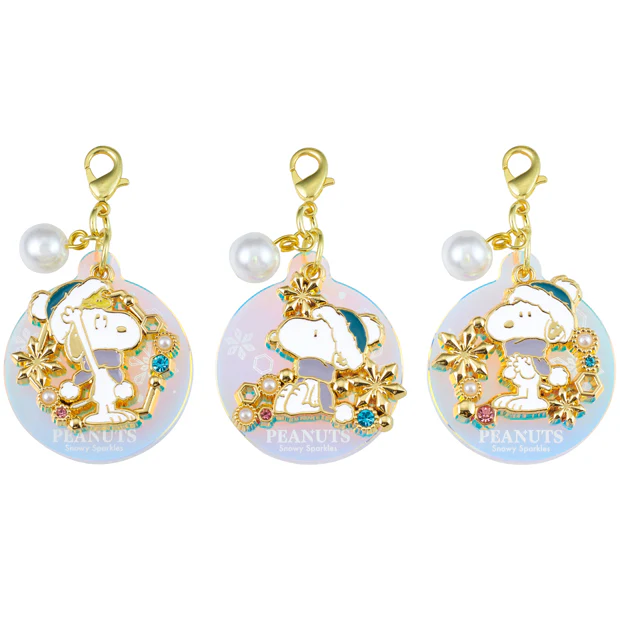 【訂貨】USJ PEANUTS Snowy Sparkles Snoopy 史努比聖誕系列 - Charm Set 小吊飾