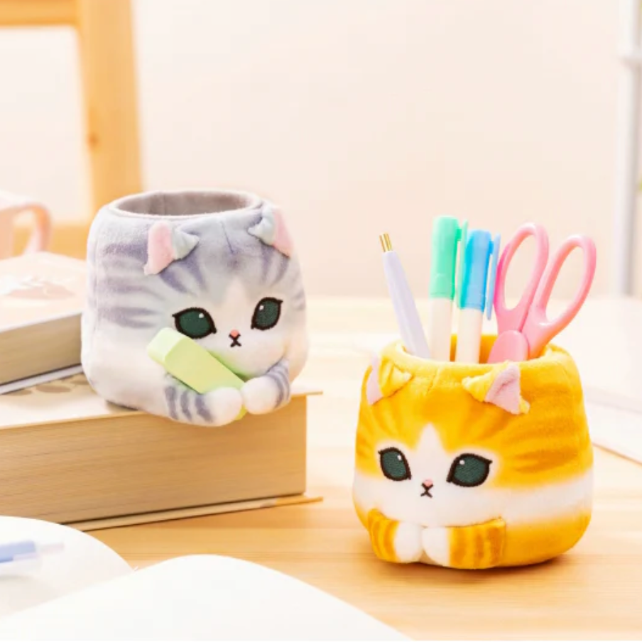 Mofusand 筆筒 - 兩色可選 （灰白/茶白）