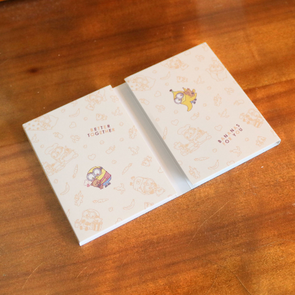 Minions Bob & Tim 書本型 Memo Pad（Super Chill）