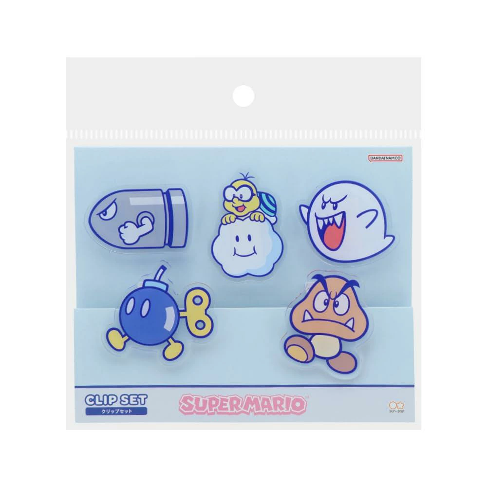 【訂貨】Super Mario 文具 - Clip 5pcs Set 小夾子套裝