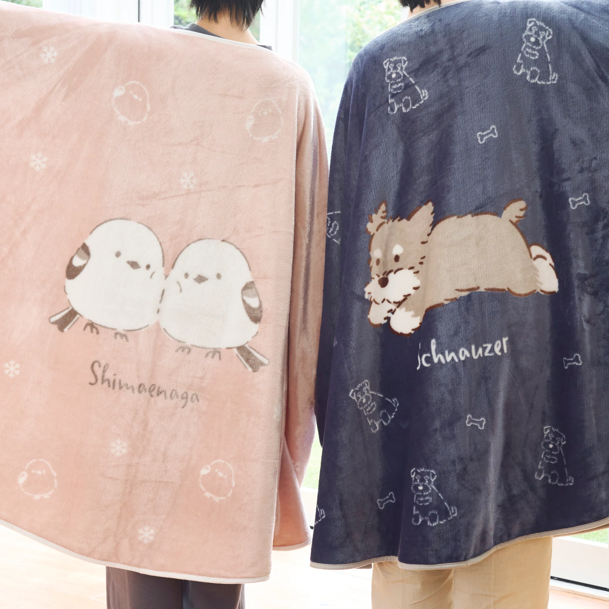 【訂貨】可愛動物可穿式毛毯 - 長尾山雀 / 史納莎