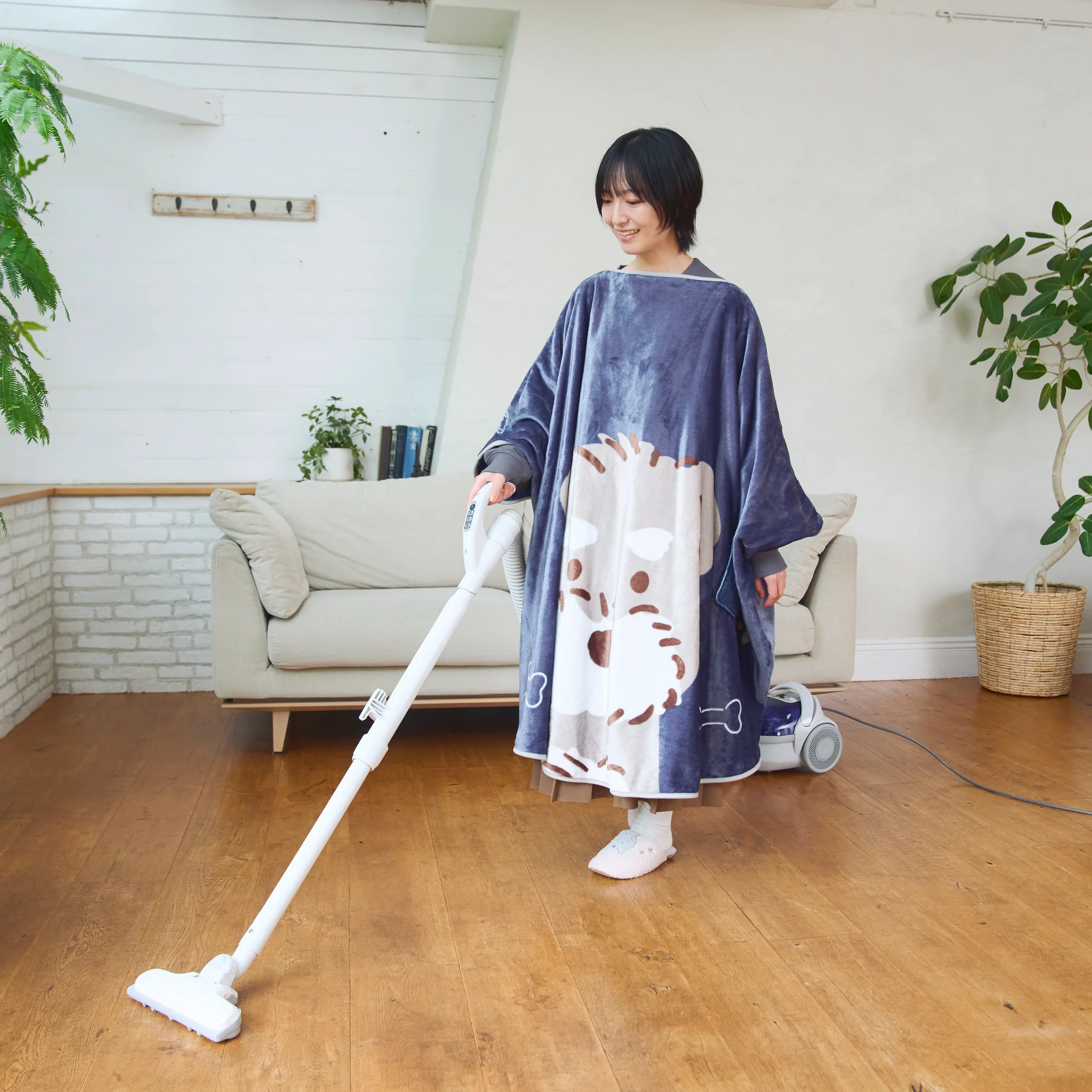 【訂貨】可愛動物可穿式毛毯 - 長尾山雀 / 史納莎