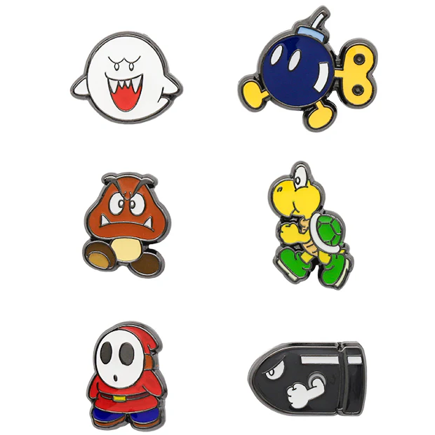 【訂貨】USJ 任天堂世界 Mario 敵人系列 耳環 6pcs