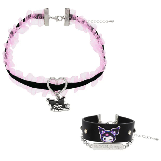 訂貨】USJ x Kuromi Black Dreams Bloom - Choker & Bracelet Set