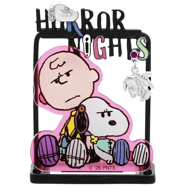 【訂貨】USJ Halloween Snoopy Horror Nights 2026 - Snoopy & Charlie Brown 耳環連飾物架