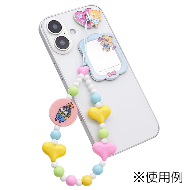USJ Minions Bob & Tim Phone Strap, Smartphone Accessory 3-Piece Set