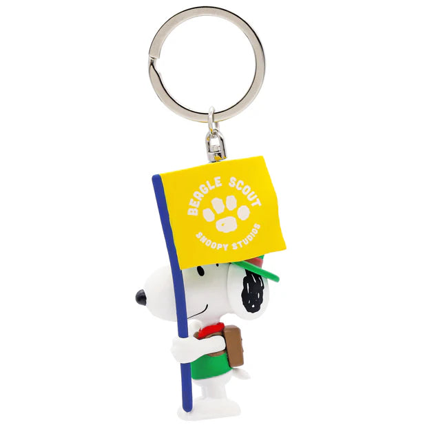 USJ Peanuts Snoopy Beagle Scout 露營童軍系列 - Snoopy & Woodstock 立體鑰匙扣