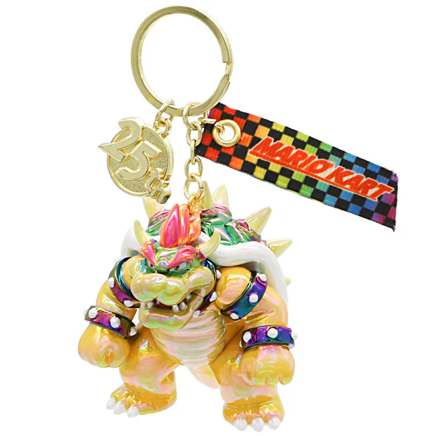 【訂貨】USJ 25th Discover U 週年紀念系列 - 任天堂 Mario & 庫巴 幻彩色鑰匙扣