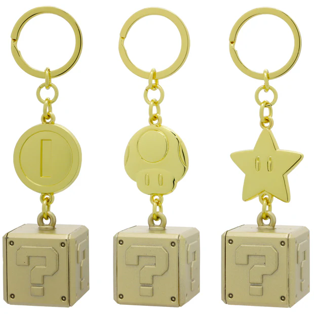 【訂貨】USJ Mario 金幣 蘑菇 無敵星星 鑰匙扣 鑰匙圈套裝