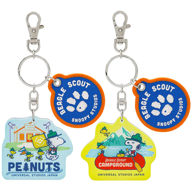 USJ Peanuts Snoopy Beagle Scout 露營童軍系列 - 鑰匙扣套裝