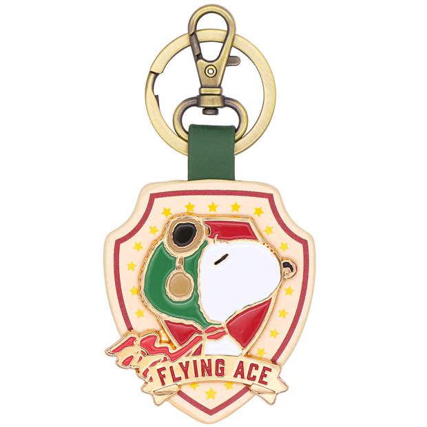 【訂貨】USJ PEANUTS Snoopy Flying Ace - 徽章造型鑰匙扣