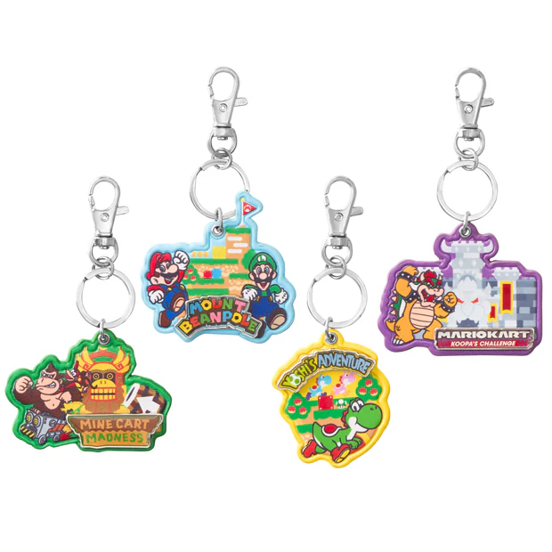 【訂貨】USJ 任天堂世界 Mario園區 5週年限定 - 鑰匙扣套裝 4pcs