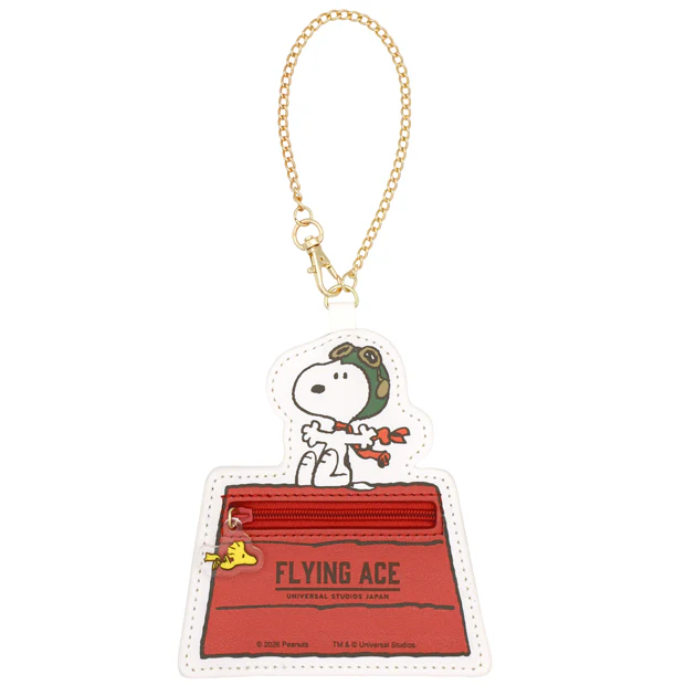【訂貨】USJ PEANUTS Snoopy Flying Ace - 拉鍊袋掛飾