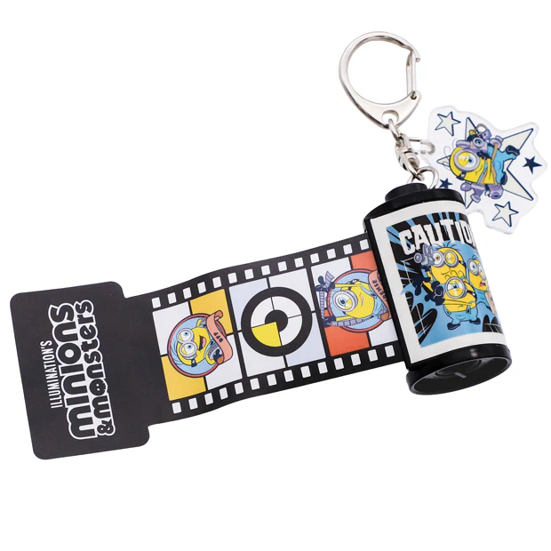 【訂貨】USJ Minions & Monsters 迷你兵團 小小兵 - 菲林造型鑰匙扣 可拉出