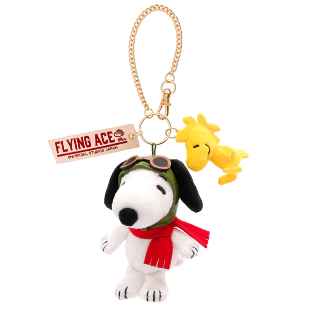 USJ PEANUTS Snoopy Flying Ace - Plush Keychain (S)