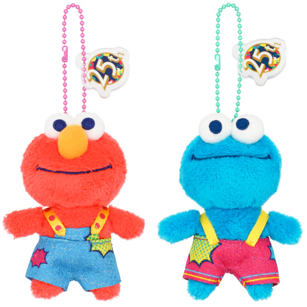 【訂貨】USJ 25th Discover U 週年紀念系列 - Sesame Street 芝麻街公仔掛飾 Elmo & Cookie Monster