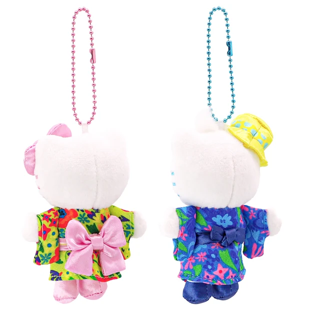 USJ Hello Kitty & Dear Daniel Japan Summer Festival Yukata Pair Plush Toy Keychain