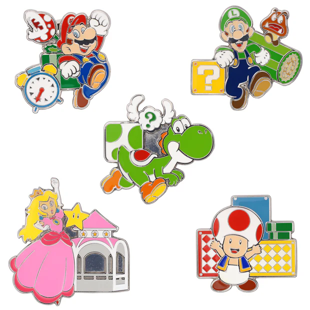 【訂貨】USJ 任天堂世界 Mario園區 5週年限定 - Collectible Pin 襟章 盲盒