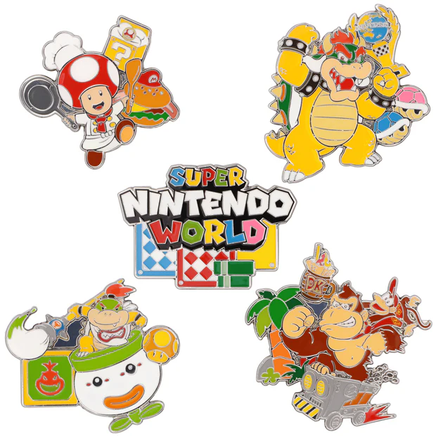 【訂貨】USJ 任天堂世界 Mario園區 5週年限定 - Collectible Pin 襟章 盲盒