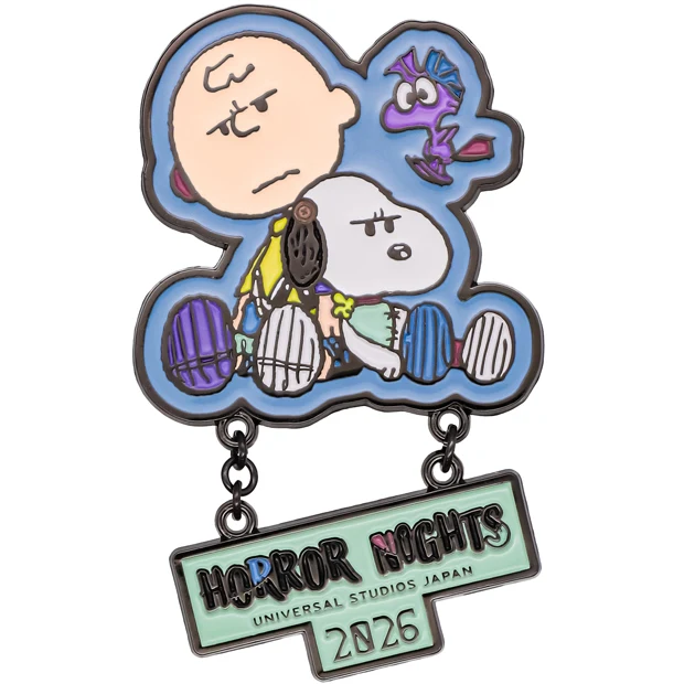 【訂貨】USJ Halloween Snoopy Horror Nights 2026 - 金屬襟章
