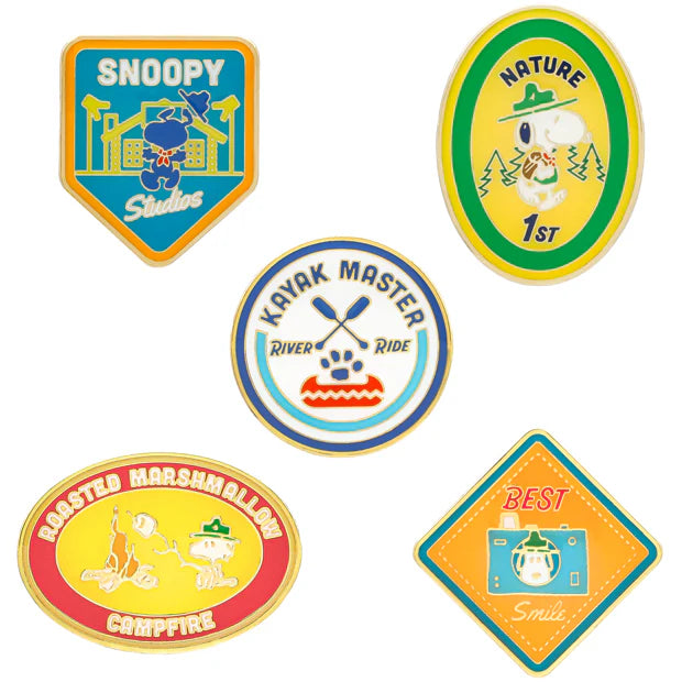 USJ Peanuts Snoopy Beagle Scout 露營童軍系列 - 襟章套裝