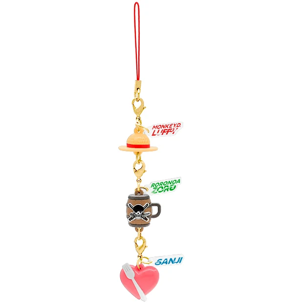 USJ ONE PIECE Premier Summer 2026 - Small Charms with Strap Phone Strap (Zoro, Luffy, Sanji)