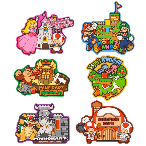 【訂貨】USJ 任天堂世界 Mario園區 5週年限定 - 磁鐵貼 磁石 套裝 6pcs