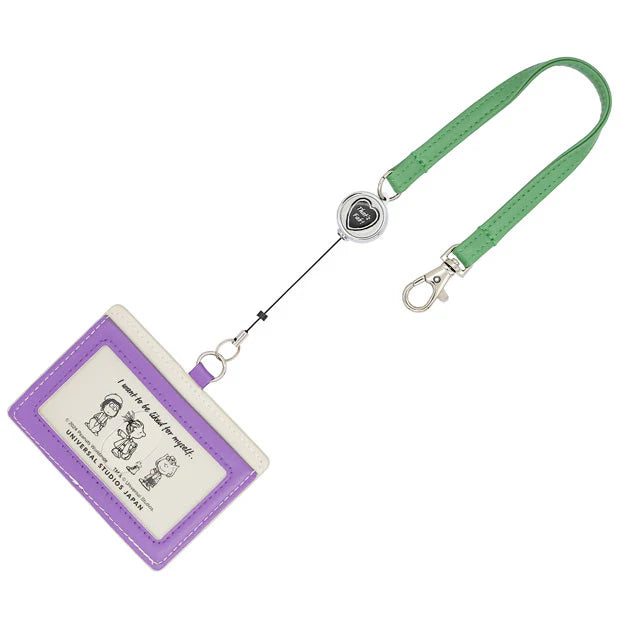 USJ Peanuts Sunday Funday - Snoopy & Charlie Brown 伸縮繩卡套 證件套