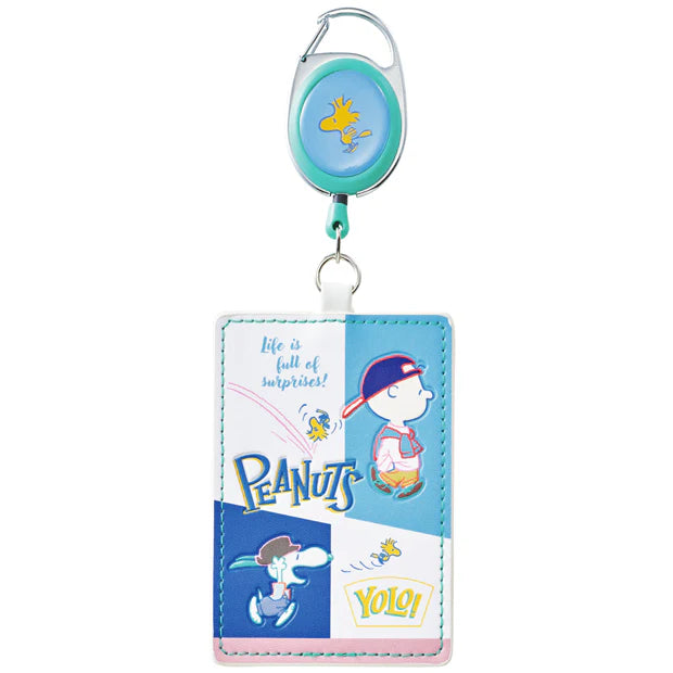 USJ Peanuts Snoopy & Charlie Brown 伸縮繩卡套 證件套 八達通套