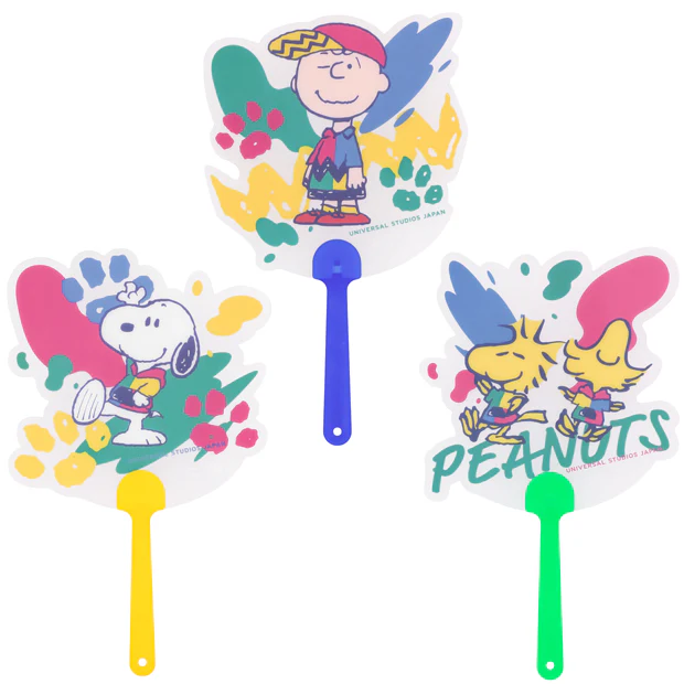 【訂貨】USJ 25th Discover U 週年紀念系列 - Snoopy  Charlie Brown Woodstock 拍照道具 扇子