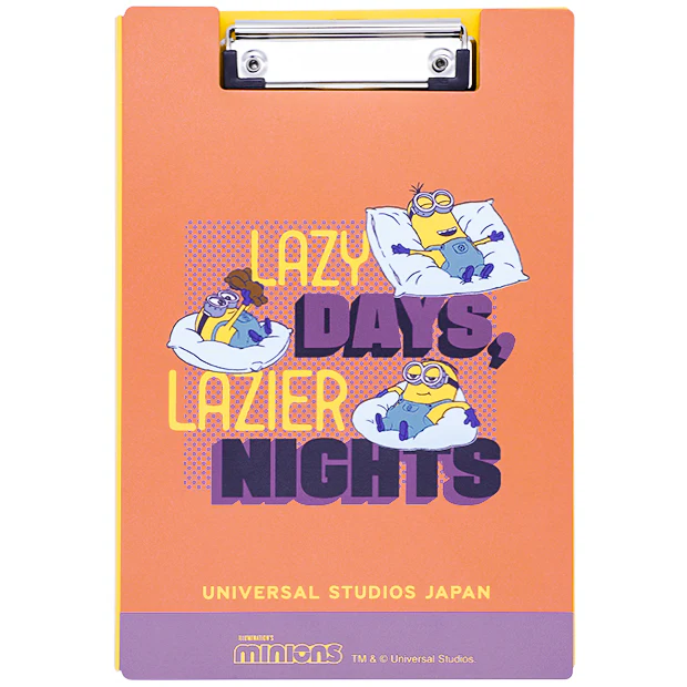 【訂貨】USJ Minions 迷你兵團 小小兵 A5 文件夾 - Lazy Days Lazier Nights
